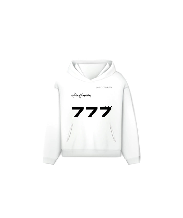 MONEY IN THE GRAVE HOODIE WHITE LARGE