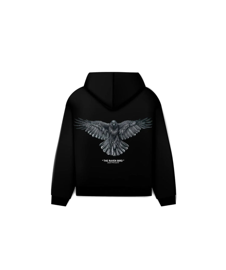 RAVEN BLACK HOODIE XL