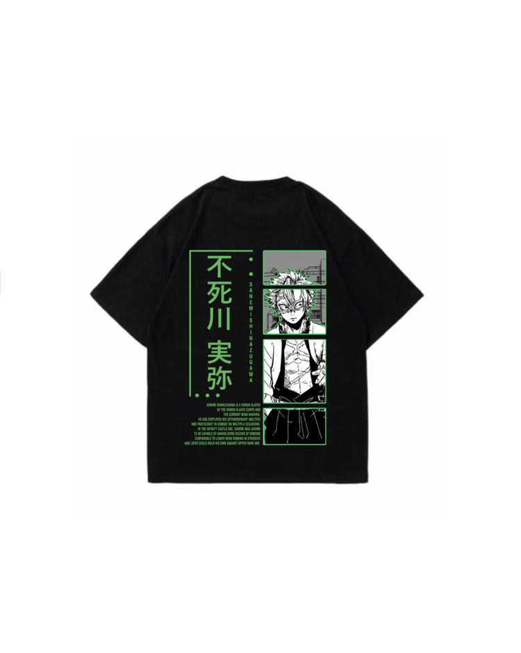 SANEMI SHINAZUGAWA 4XL BLACK T-Shirt