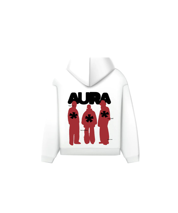 AURA HOODIE WHITE LARGE