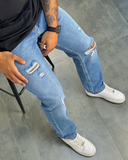 Blue Ripped Jeans