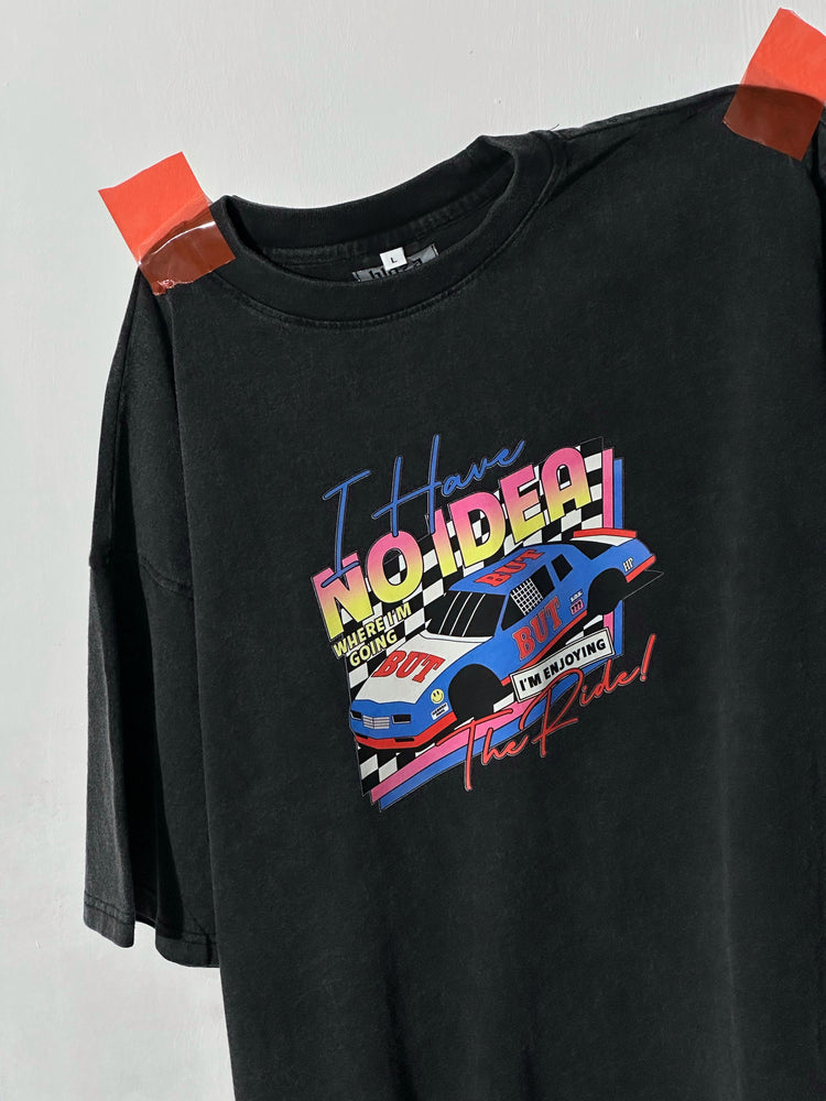 I Have no Idea Acid Wash T-shirt