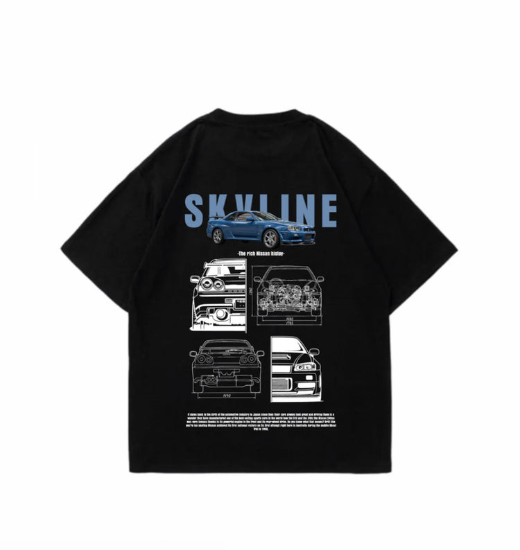 SKYLINE TSHIRT WHITE LARGE
