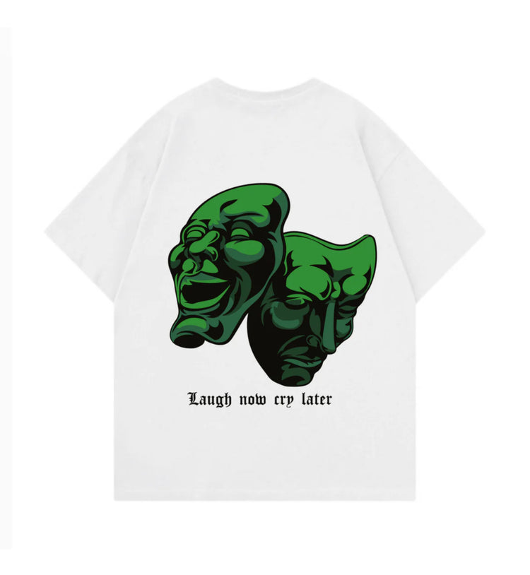 LOUGH NOW CRY LATER WHITE TSHIRT XL