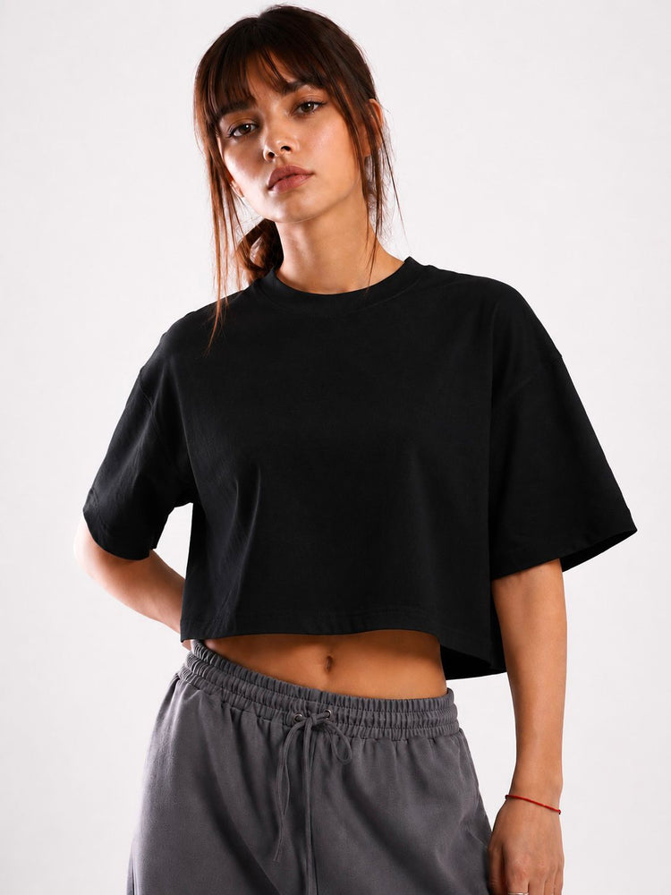 FEMALE OVERSIZE CROP T-SHIRT