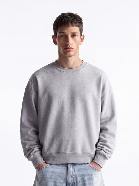 Bloza Essential Oversized Sweatshirt – Heather Grey
