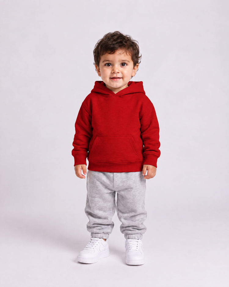 KIDS NORMAL HOODIE - BOYS - 1-2 YEARS | Red