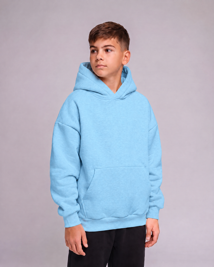 KIDS NORMAL HOODIE - BOYS - 11-12 YEARS | Baby blue