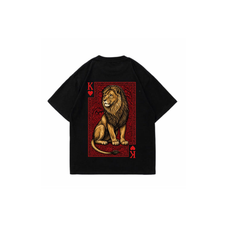 King of Hearts oversize t-shirt black back