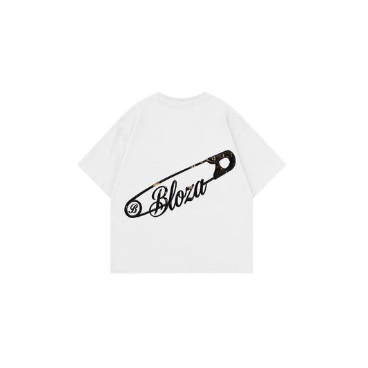 Bloza Safety Pin Tee - Black - Front
