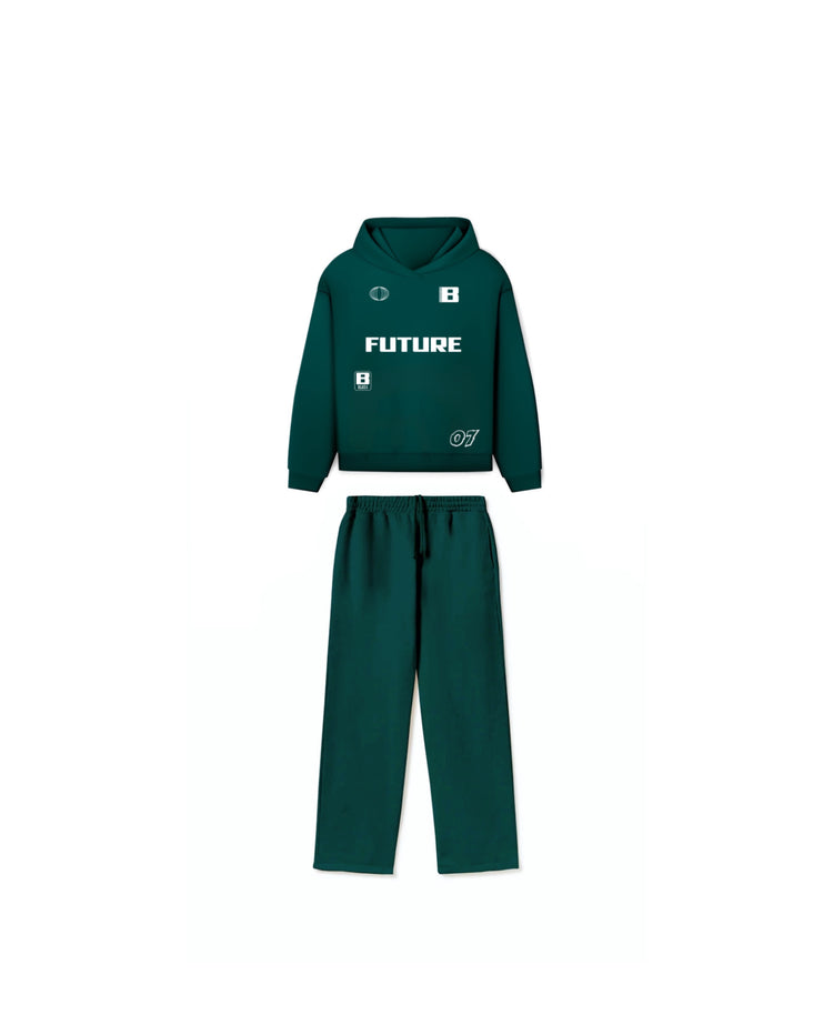 BLOZA FUTURE OPEN BOTTOM SWEATPANTS & HOODIE SET