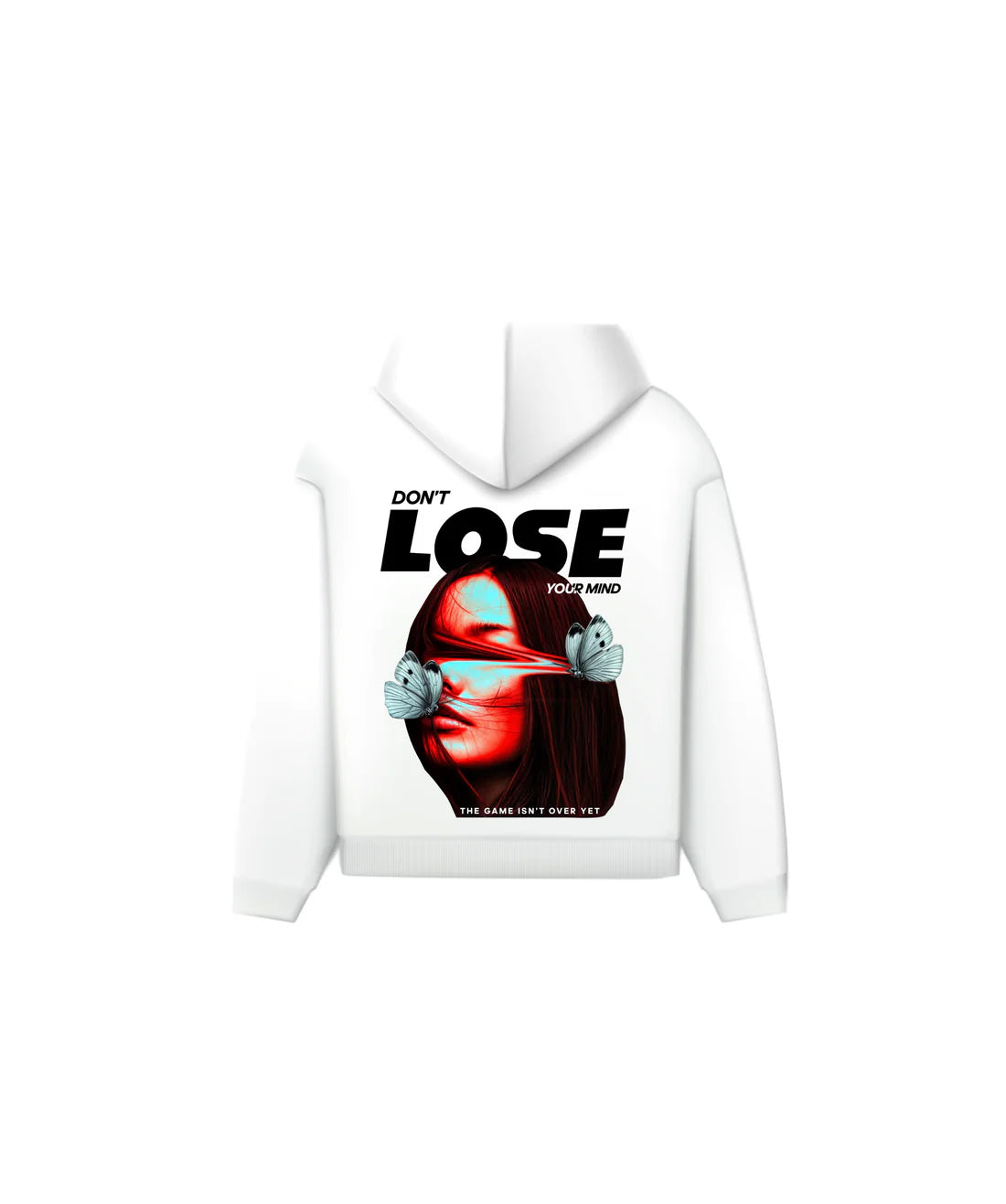 LOSE HOODIE WHITE MEDIUM