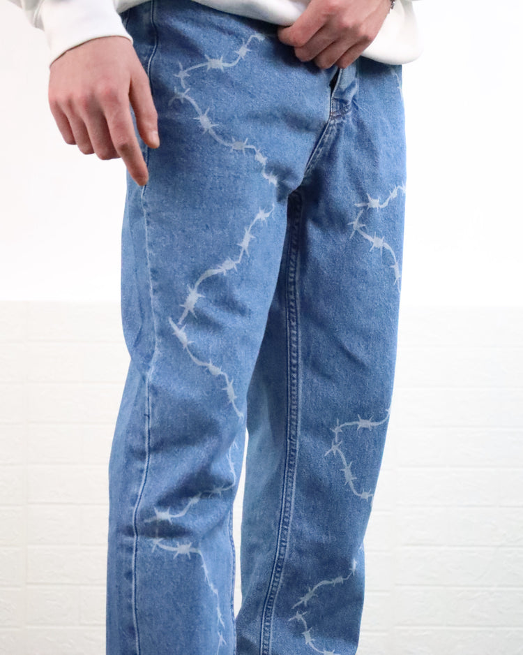 Chain jeans pants