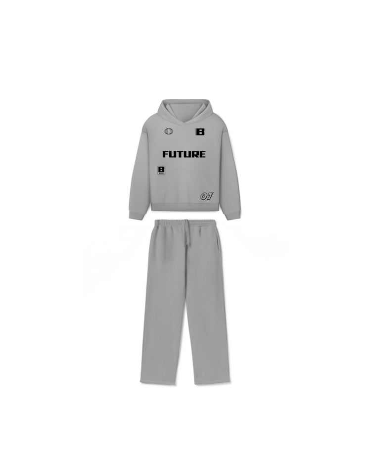 BLOZA FUTURE OPEN BOTTOM SWEATPANTS & HOODIE SET