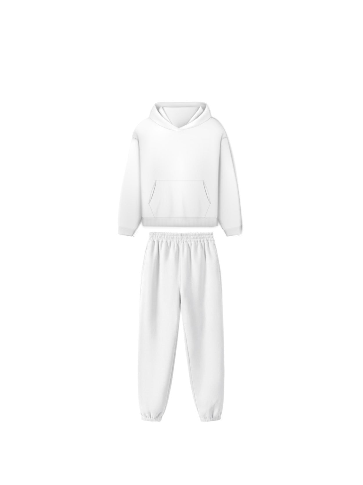 Tracksuit Set White Hoodie And Sweatpants Set Mens YONGHS Kids
