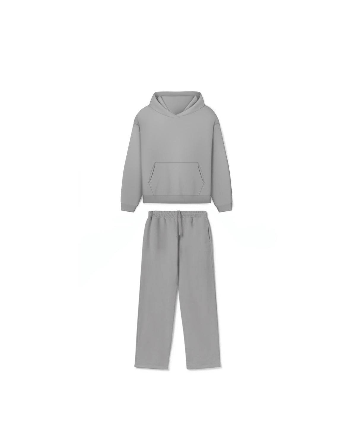 ESSENTIAL OPEN BOTTOM PANTS & HOODIE 450 GSM SET
