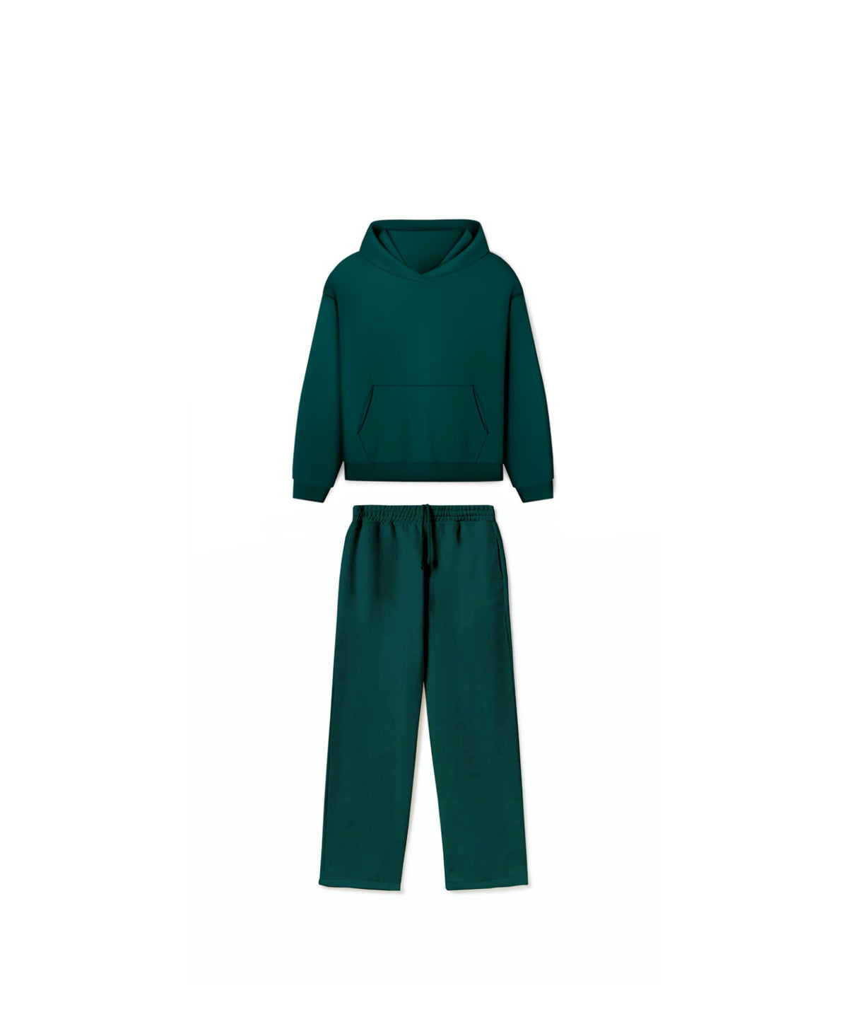 PLAIN HOODIE & PANTS SET LARGE