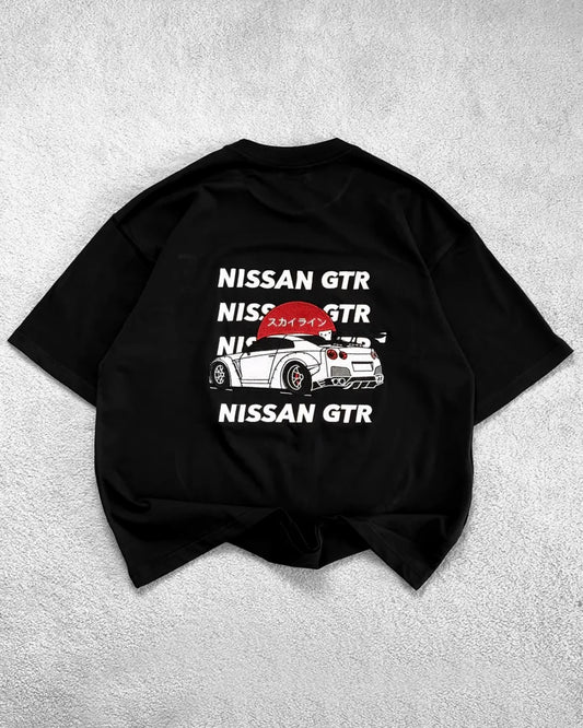 EMBROIDERED GTR TSHIRT BLACK LARGE