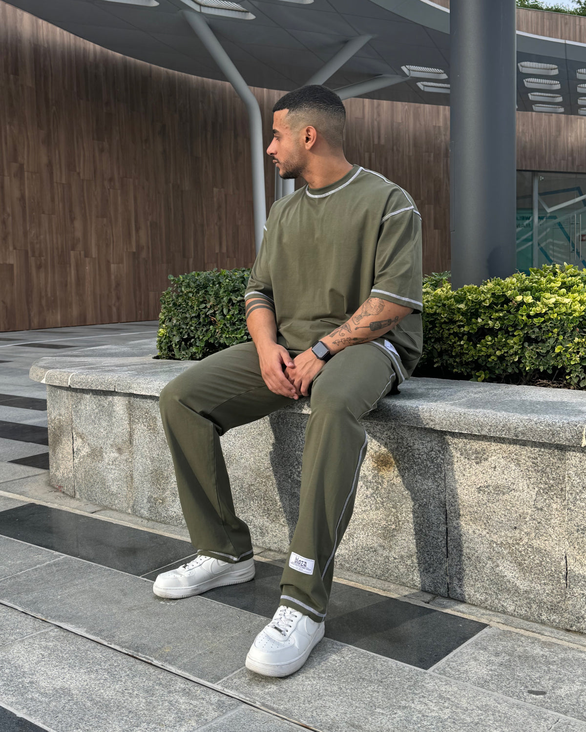 Chain Stitched T-shirt & Pant Set