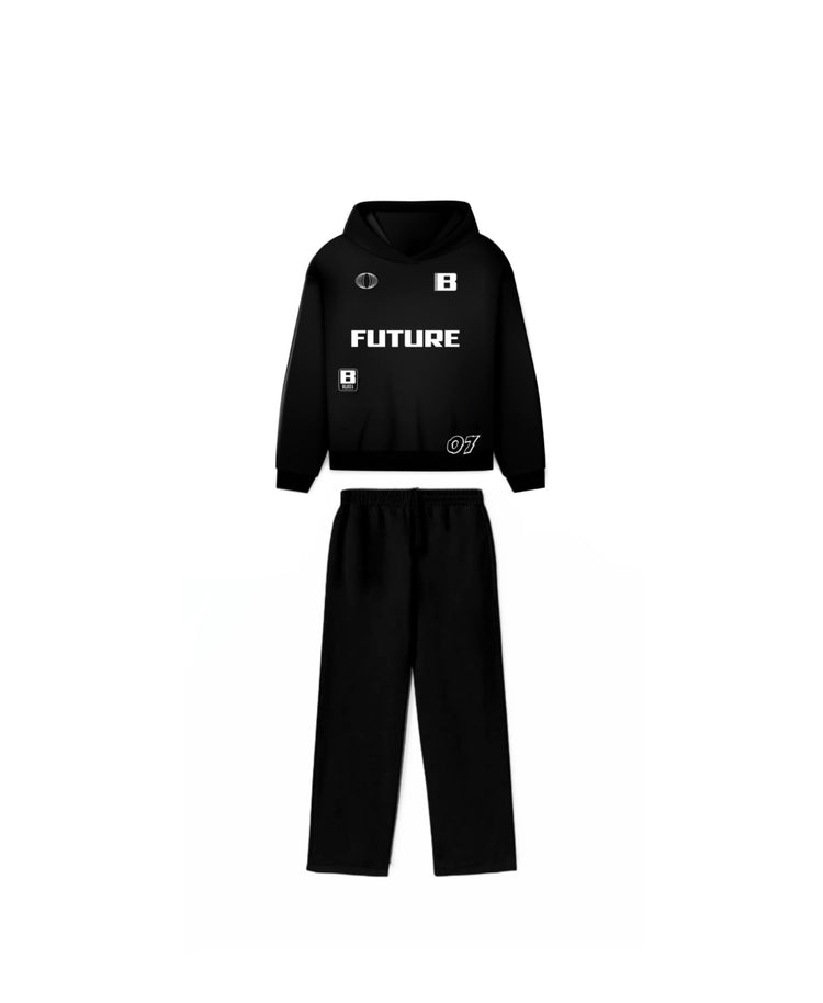 BLOZA FUTURE OPEN BOTTOM SWEATPANTS & HOODIE SET