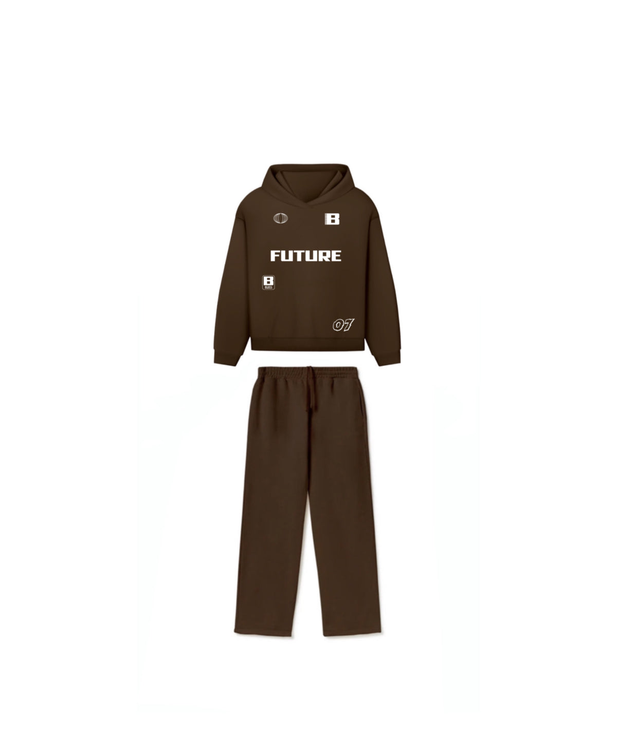 BLOZA FUTURE OPEN BOTTOM SWEATPANTS & HOODIE SET