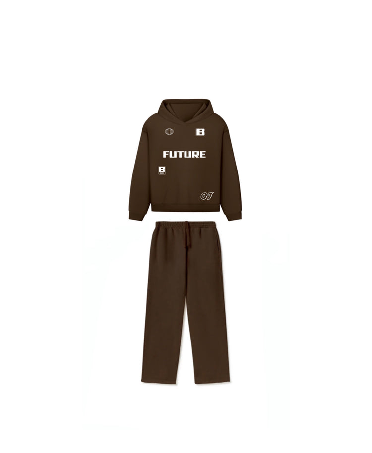 BLOZA FUTURE OPEN BOTTOM SWEATPANTS & HOODIE SET