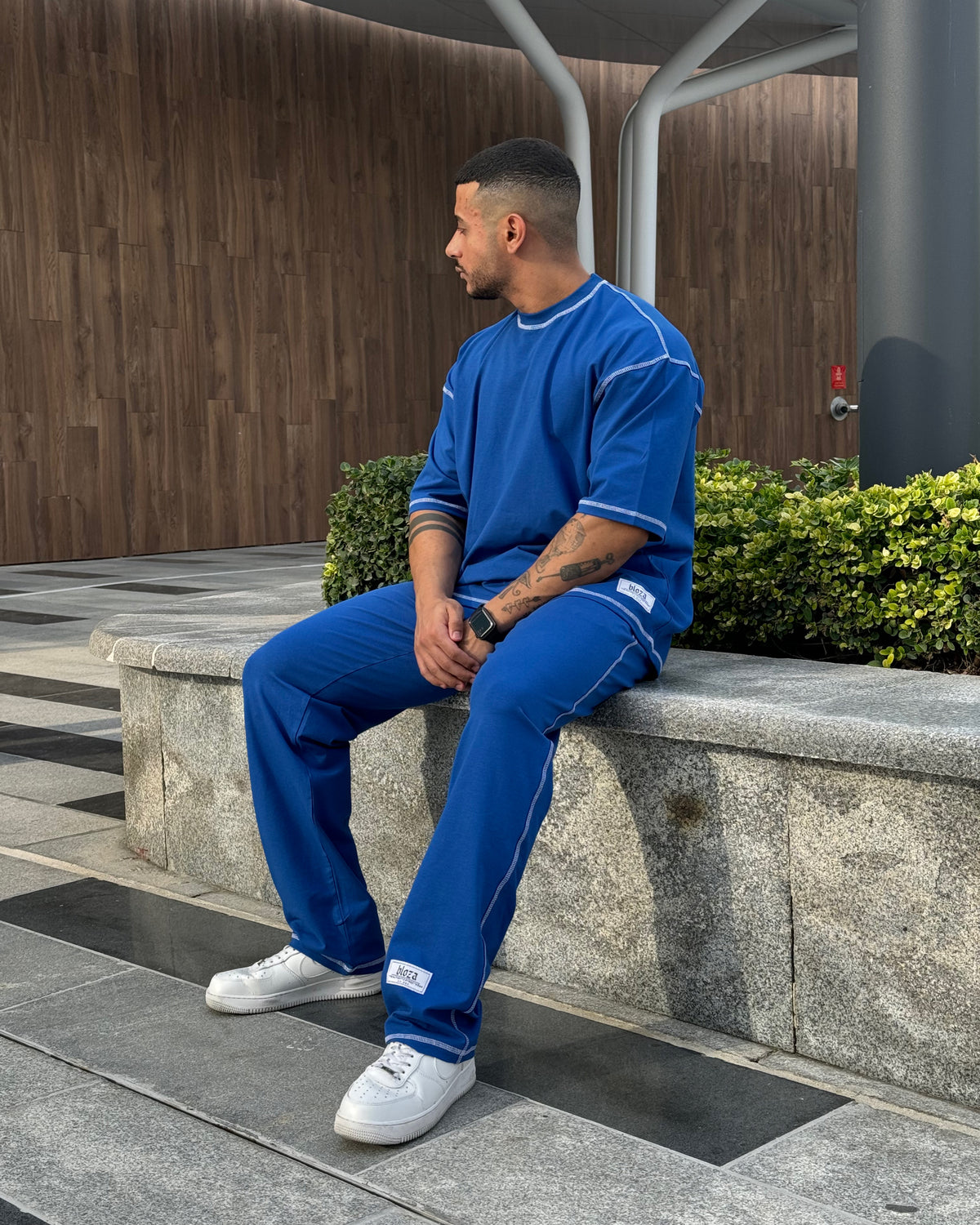 Chain Stitched T-shirt & Pant Set