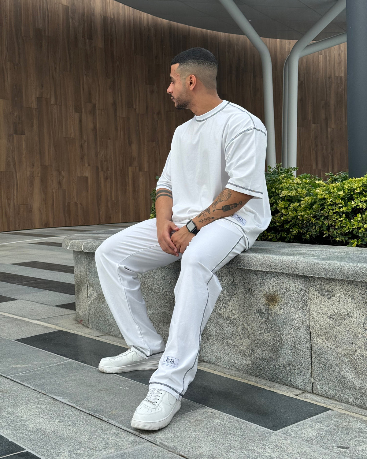 Chain Stitched T-shirt & Pant Set