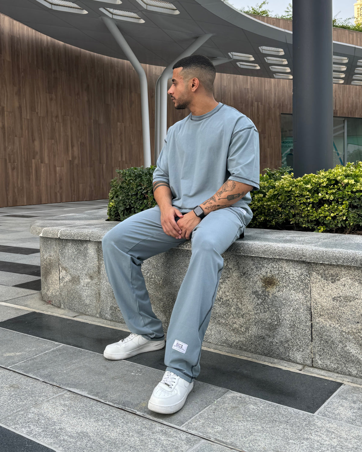 Chain Stitched T-shirt & Pant Set