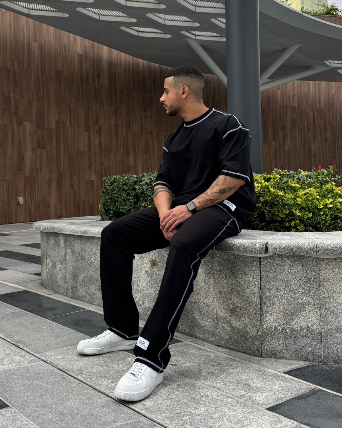 Chain Stitched T-shirt & Pant Set