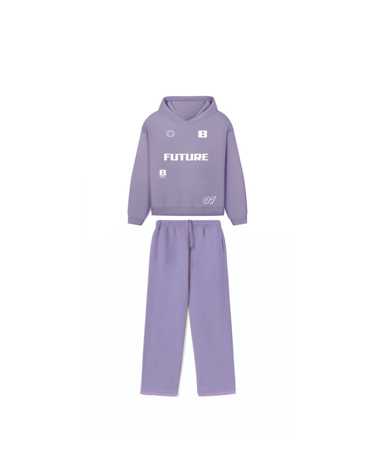 BLOZA FUTURE OPEN BOTTOM SWEATPANTS & HOODIE SET