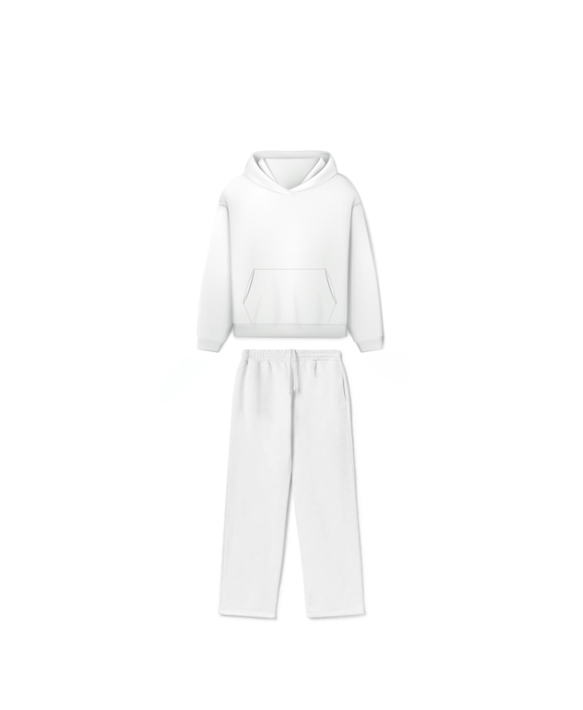 ESSENTIAL OPEN BOTTOM PANTS & HOODIE 450 GSM SET