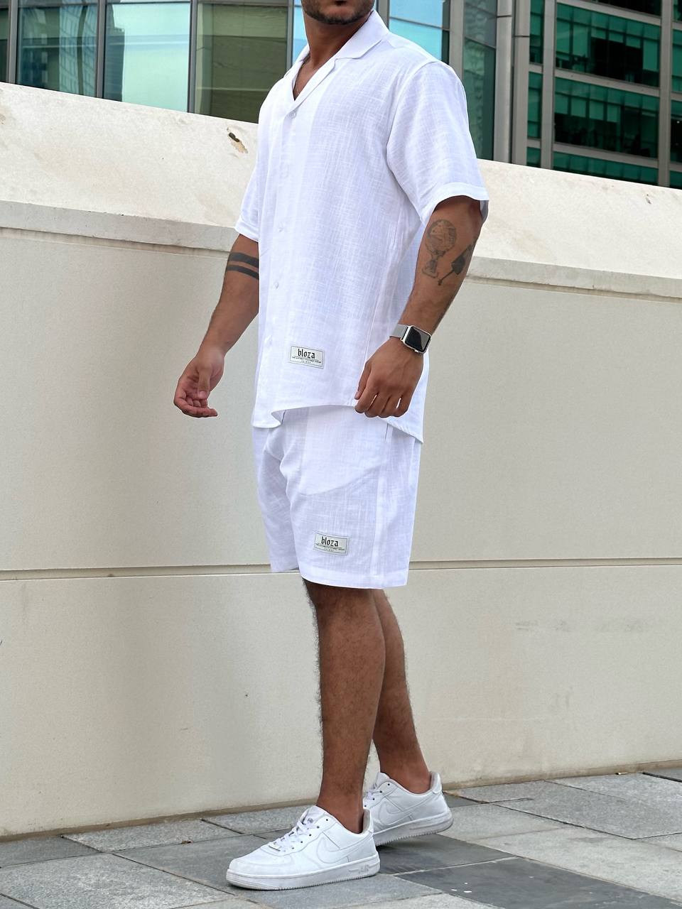Essential linen shirt and short