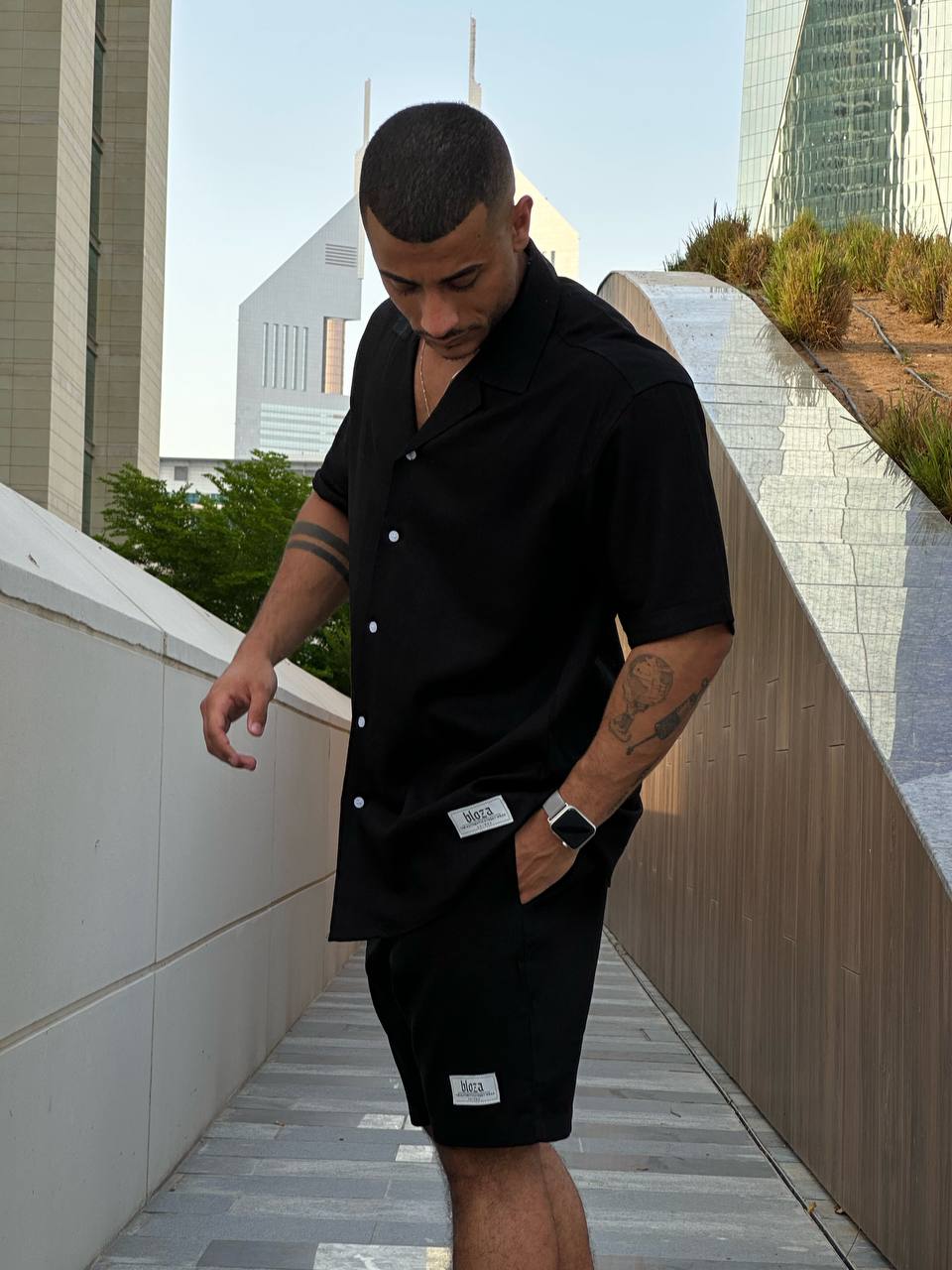 Essential linen shirt and short