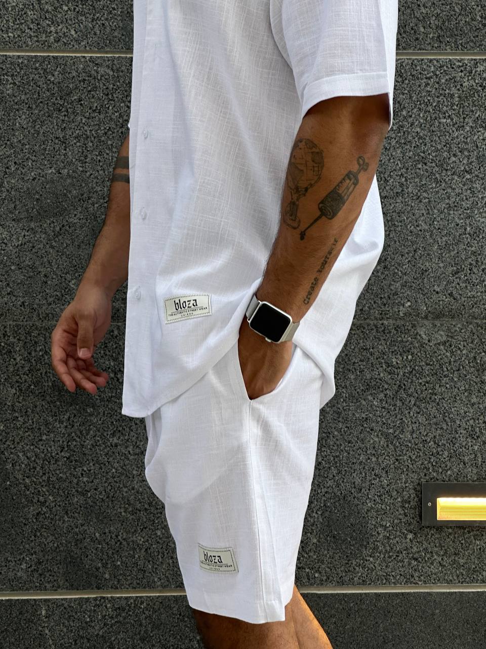 Essential linen shirt and short