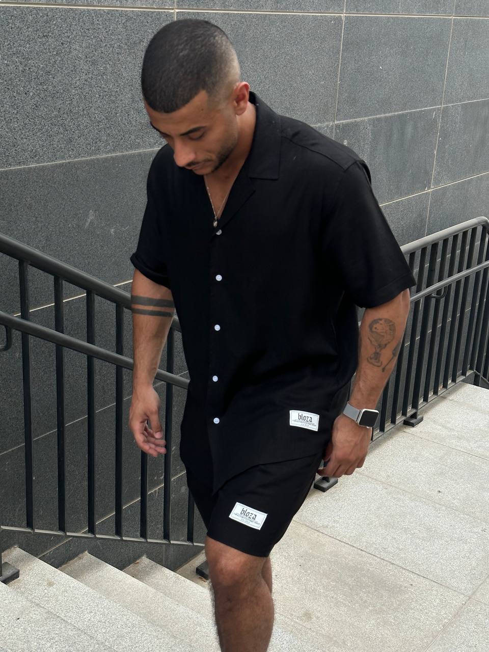 Essential linen shirt and short