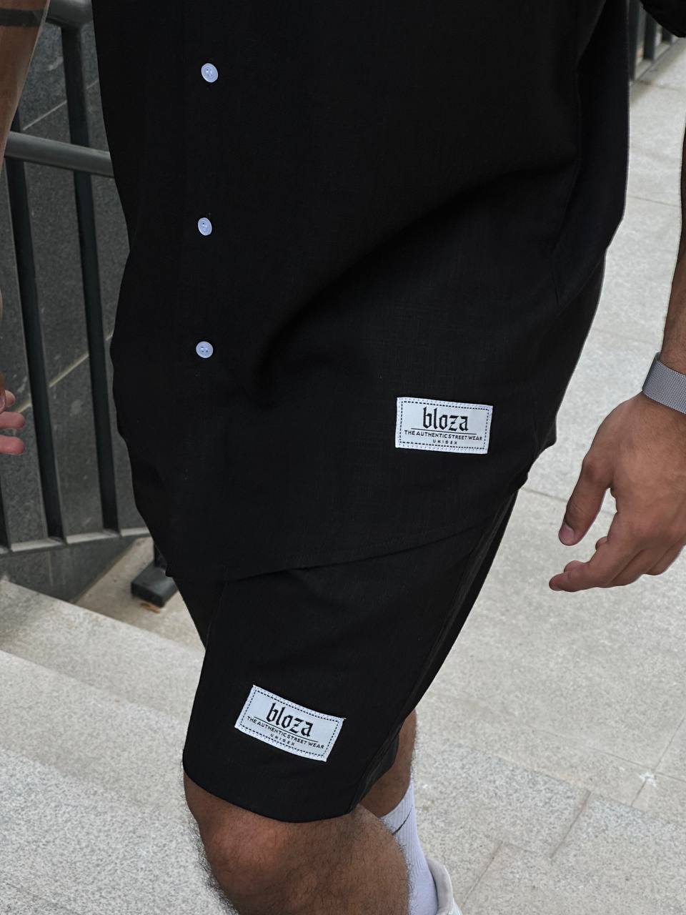 Essential linen shirt and short