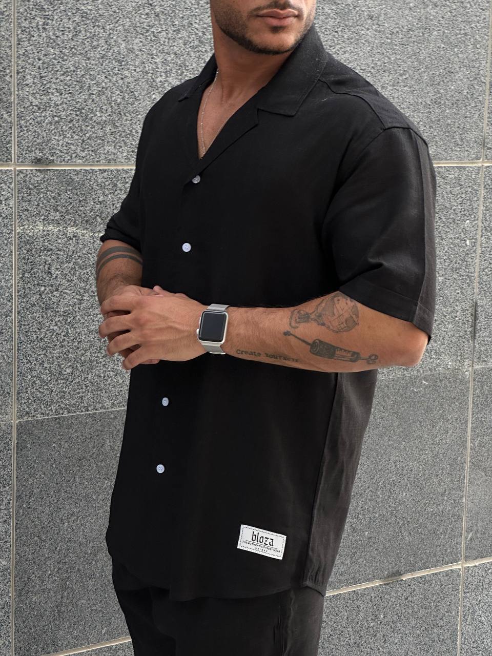 Essential linen shirt and short