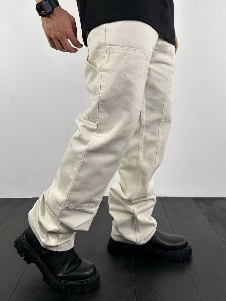 Carpenter Baggy Off White Jeans 
