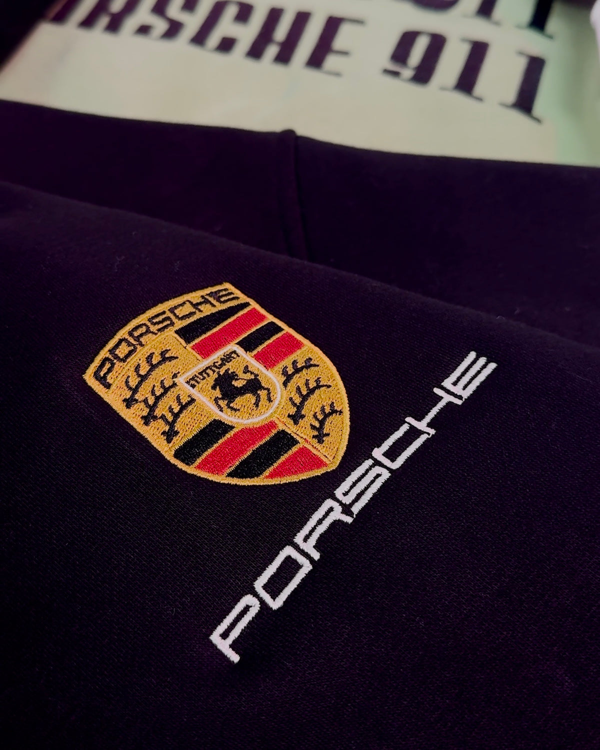 Embroidered Porsche 911 Hoodie