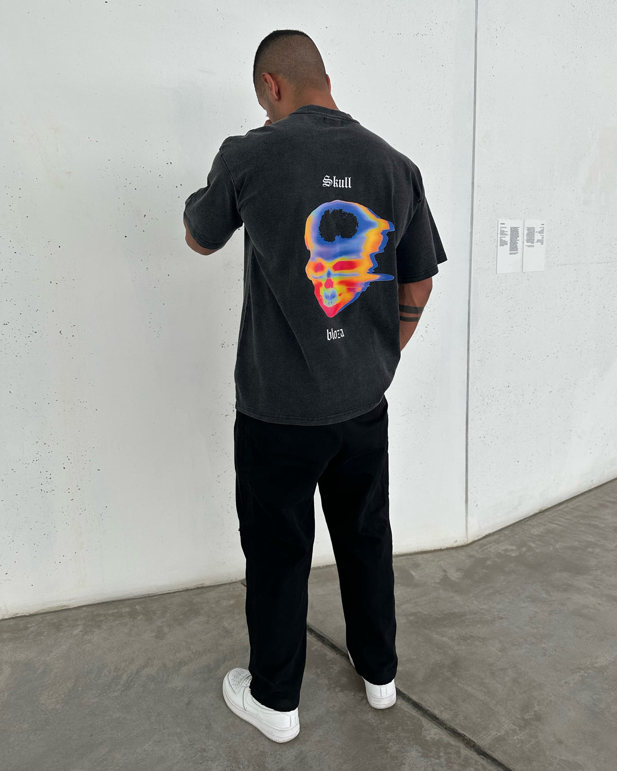 SKULL Acid Wash T-shirt