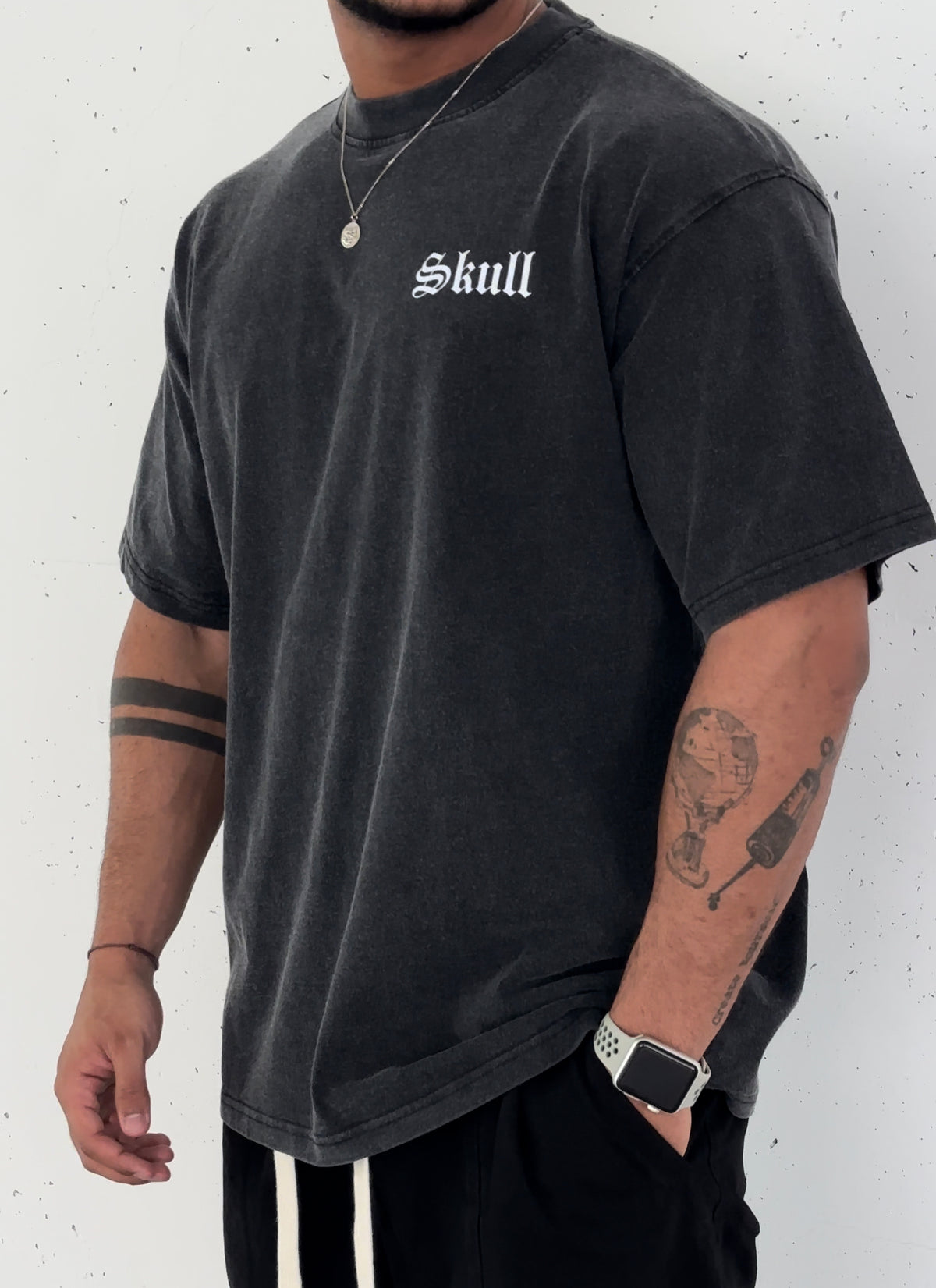 SKULL Acid Wash T-shirt