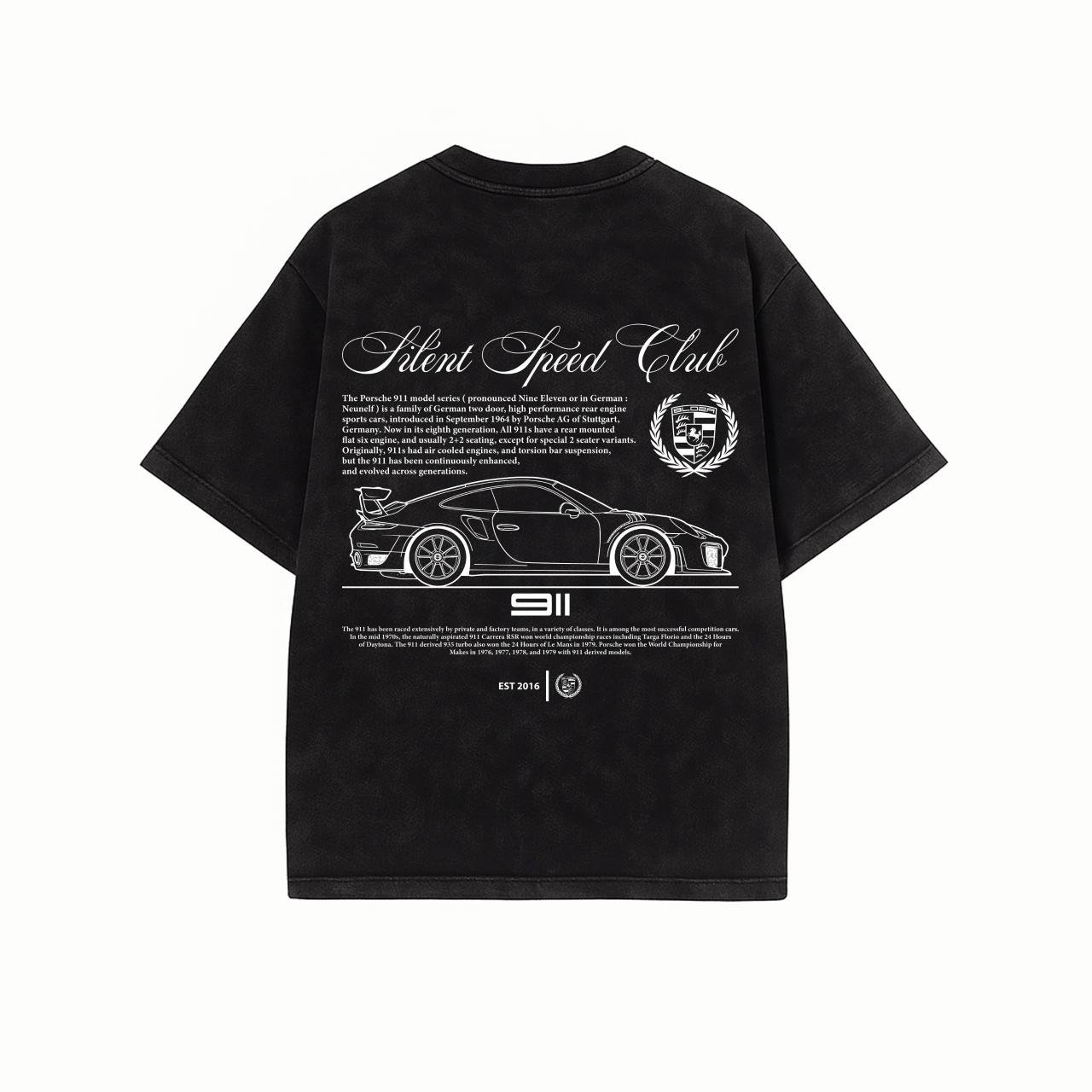 porsche inspired racing graphic streetwear t-shirt UAE