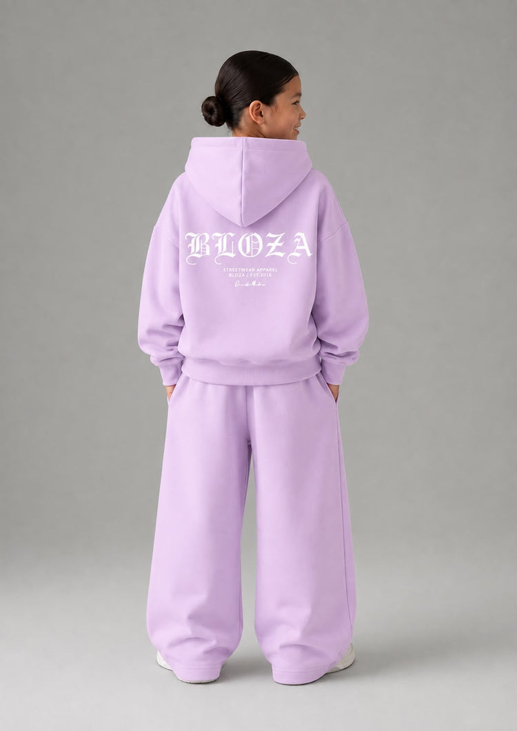 KIDS BLOZA OPEN PANTS & HOODIE 450 GSM SET