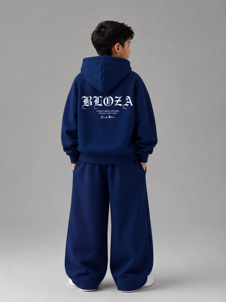 KIDS BLOZA OPEN PANTS & HOODIE 450 GSM SET