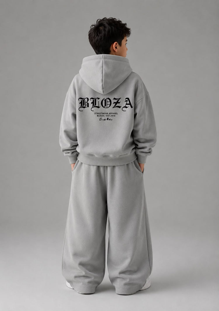 KIDS BLOZA OPEN PANTS & HOODIE 450 GSM SET