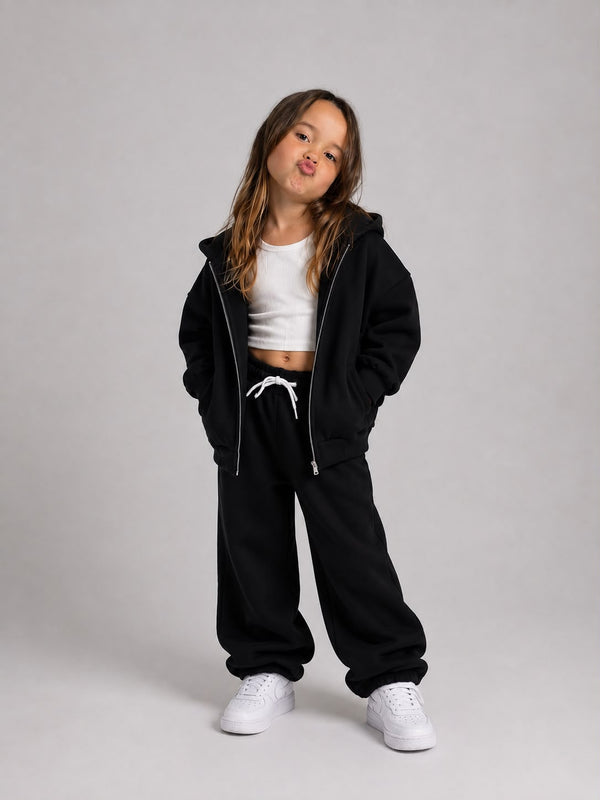 KIDS PANTS & ZIPPER HOODIE 450 GSM SET