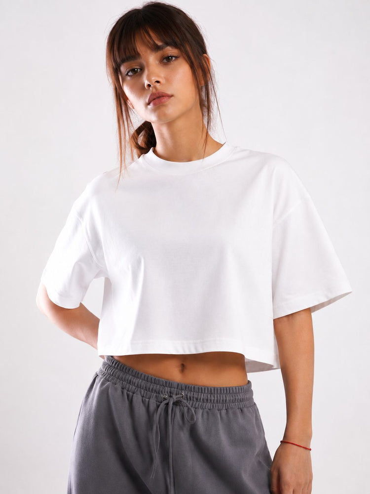 FEMALE OVERSIZE CROP T-SHIRT