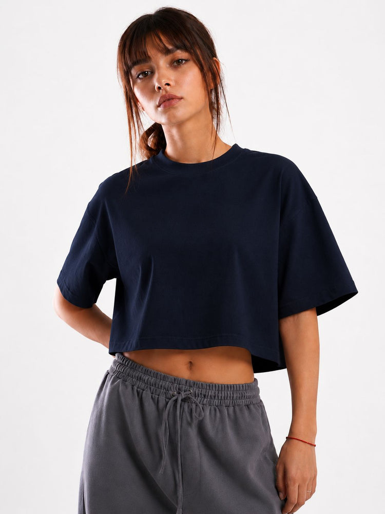 FEMALE OVERSIZE CROP T-SHIRT