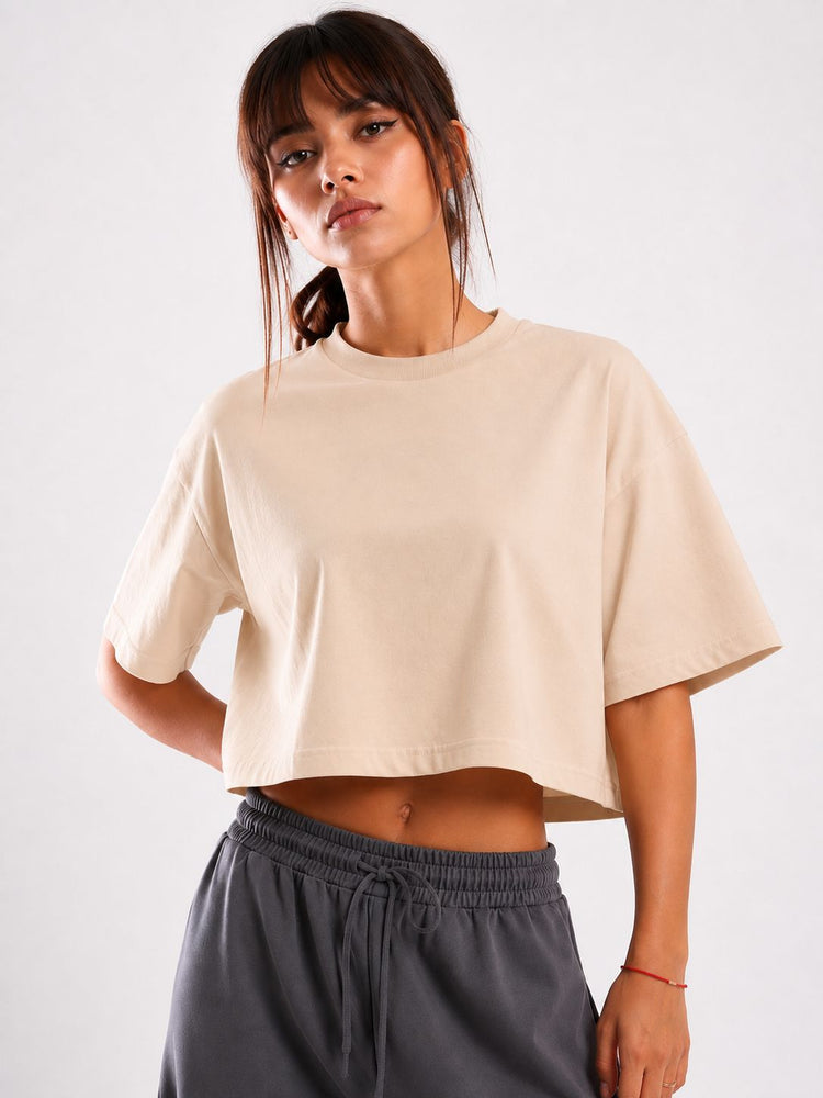 FEMALE OVERSIZE CROP T-SHIRT
